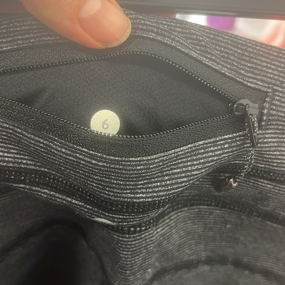 Lululemon Run Pace Wee Stripe Black Heathered Tights - Picture 10 of 10